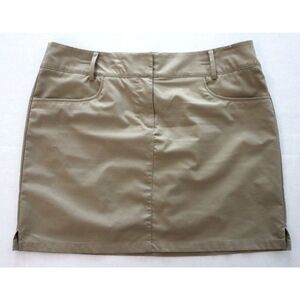 adidas B84554 Women's Sz 16 Khaki/Beige ClimaCool Golf Tennis Skirt Skort